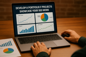 Develop a portfolio of projects to showcase your SEO work.