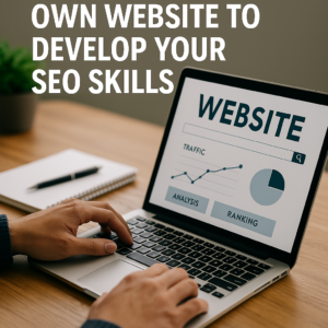 Optimize your own website to develop your SEO skills.